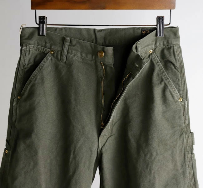 orSlow DAD’S FIT OXFORD PAINTER PANTS Army Green