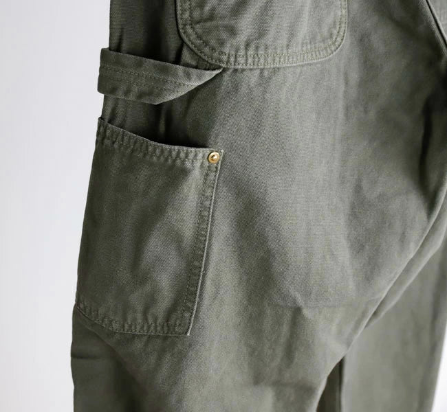 orSlow DAD’S FIT OXFORD PAINTER PANTS Army Green