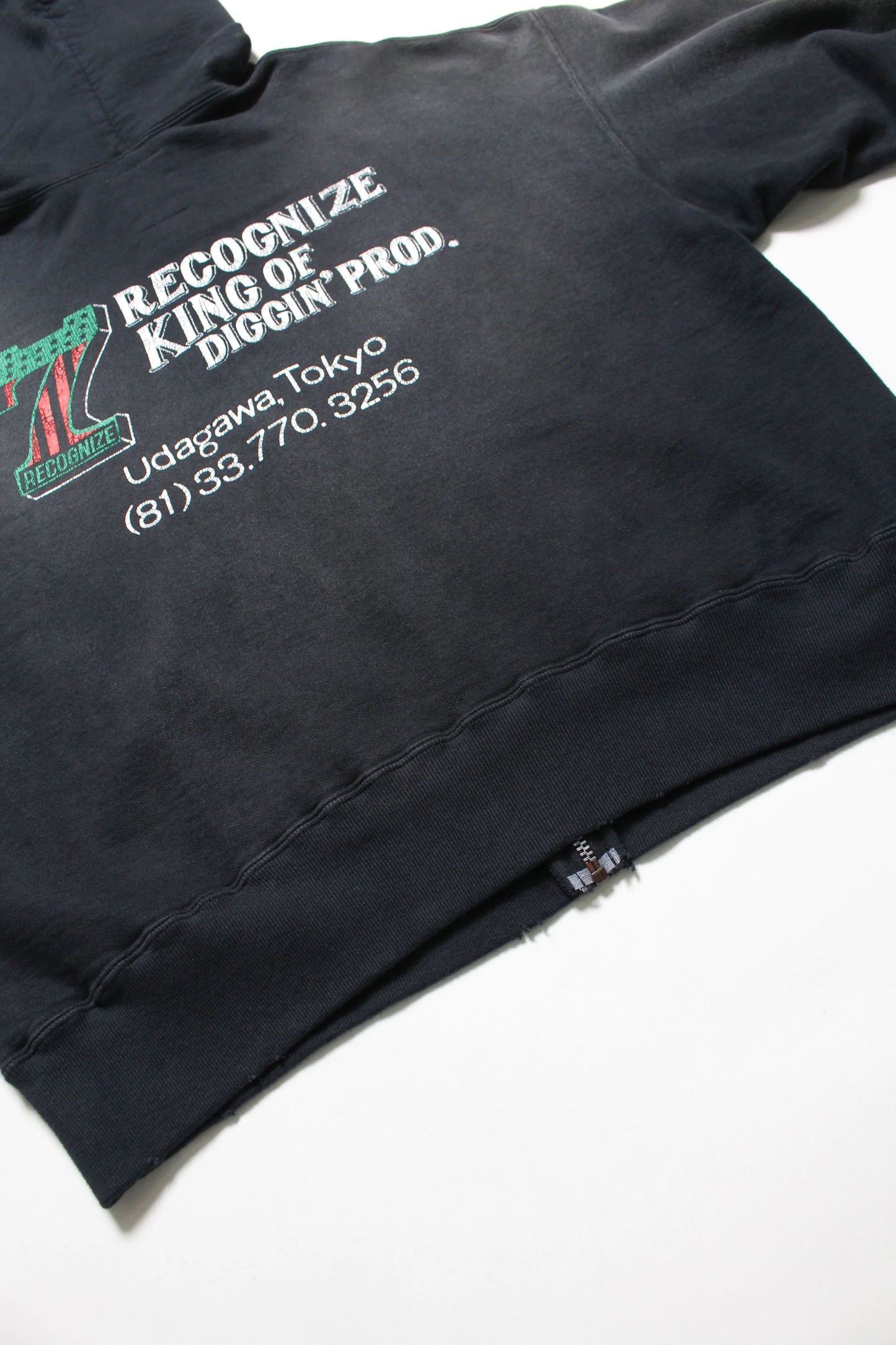 BOW WOW #7 VINYL ZIP HOODIE AGED