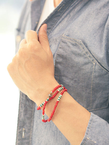 SunKu 39 White Heart Mix Necklace & Bracelet SK-088