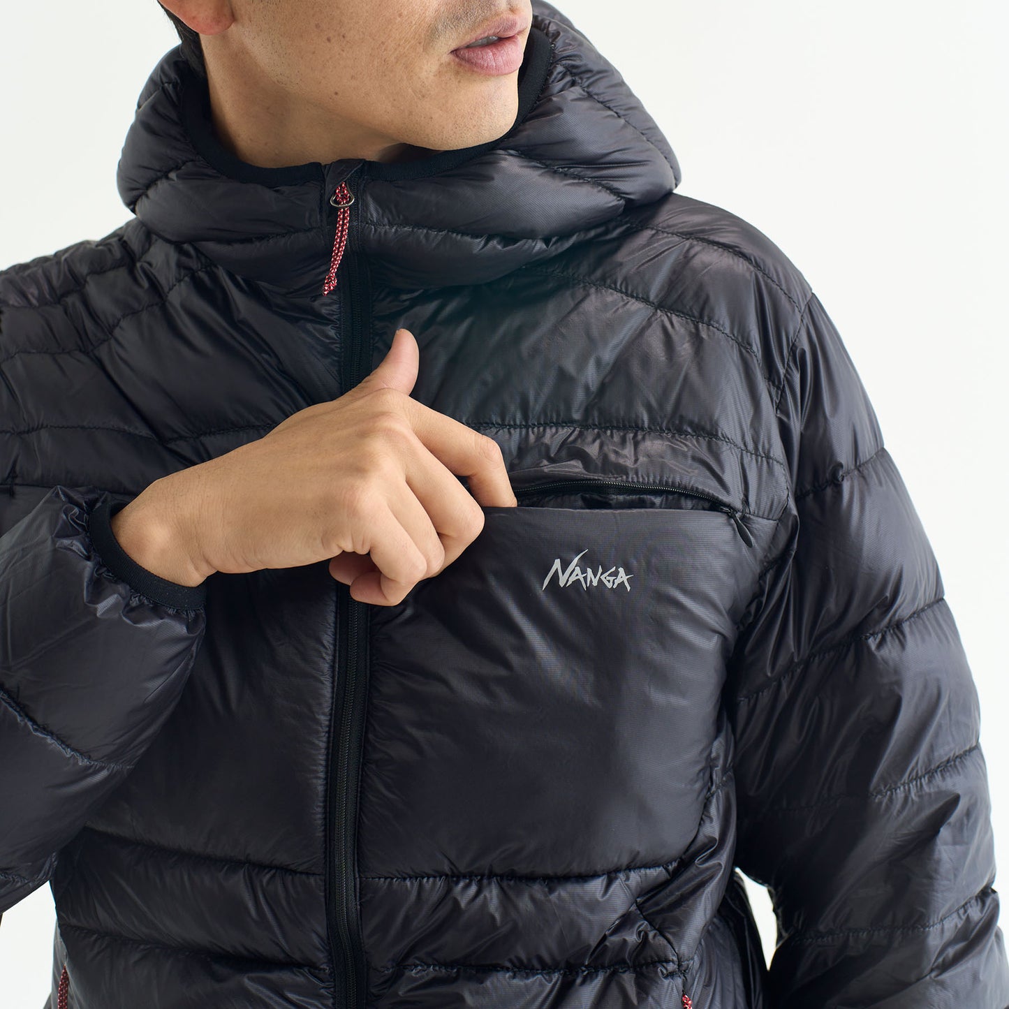 NANGA MINIMARHYTHM DOWN ZIP HOODIE