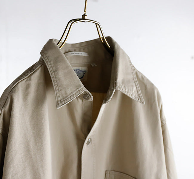 orSlow Vintage Fit Chambray Work Shirt Beige