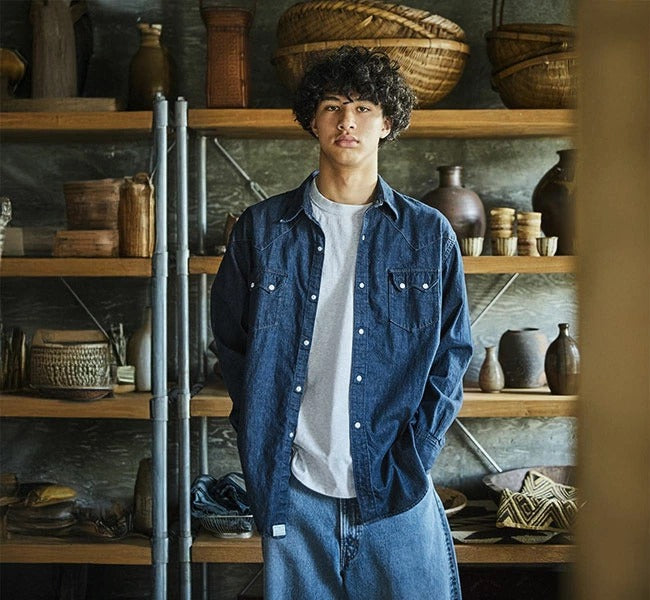 orSlow DENIM WESTERN SHIRT