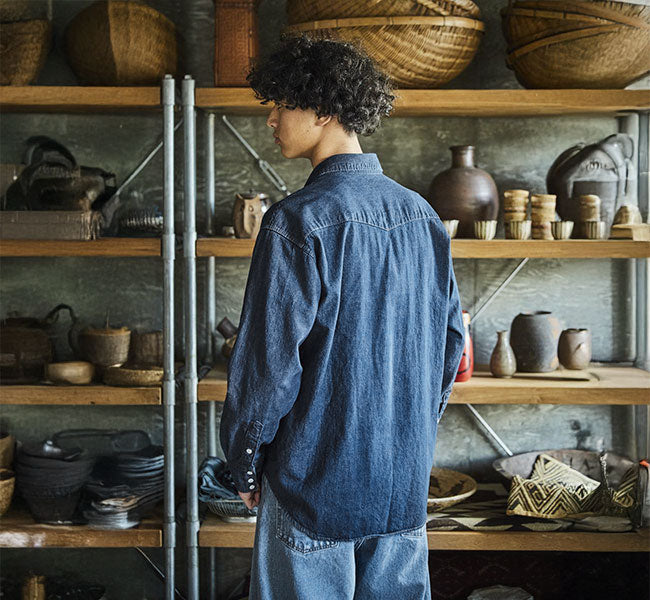 orSlow DENIM WESTERN SHIRT