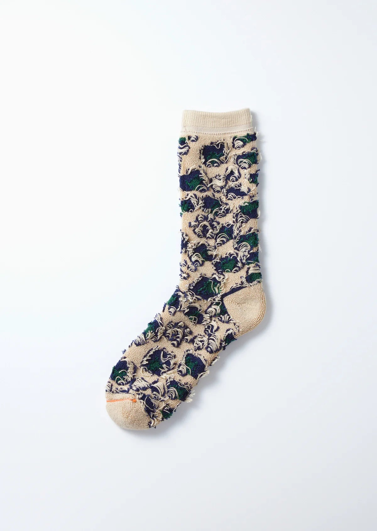 RoToTo PILE LEOPARD CREW SOCKS