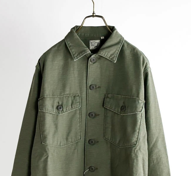 orSlow US ARMY FATIGUE SHIRT GREEN USED