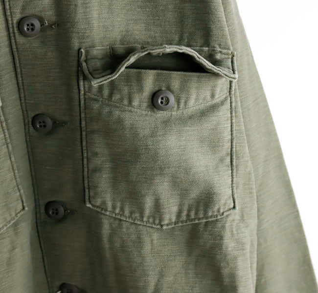 orSlow US ARMY FATIGUE SHIRT GREEN USED