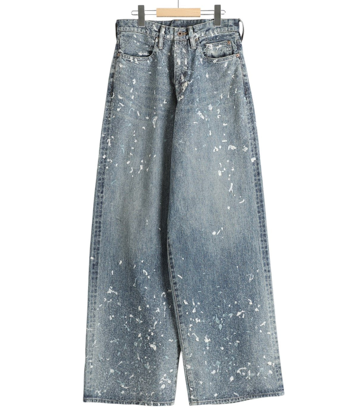 SUGARHILL MOLDED DENIM TROUSERS WIDE CUT