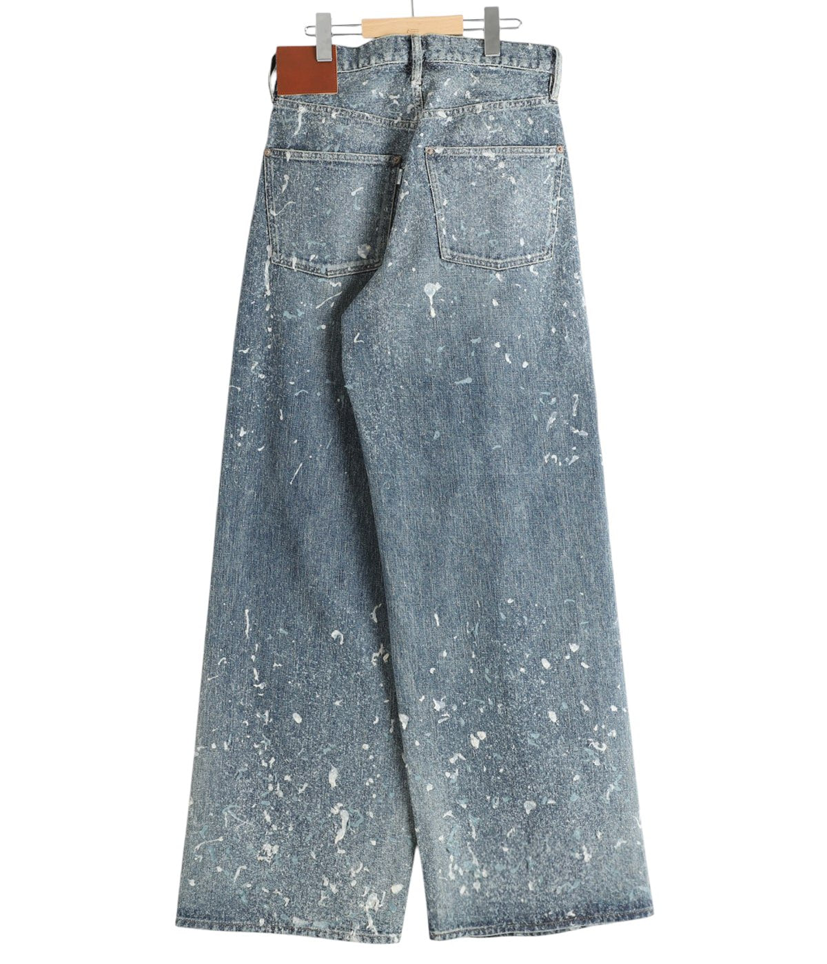 SUGARHILL MOLDED DENIM TROUSERS WIDE CUT