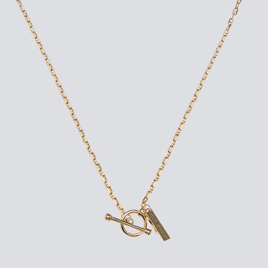 XOLO JEWELRY Tiny Solid Anchor Link Necklace