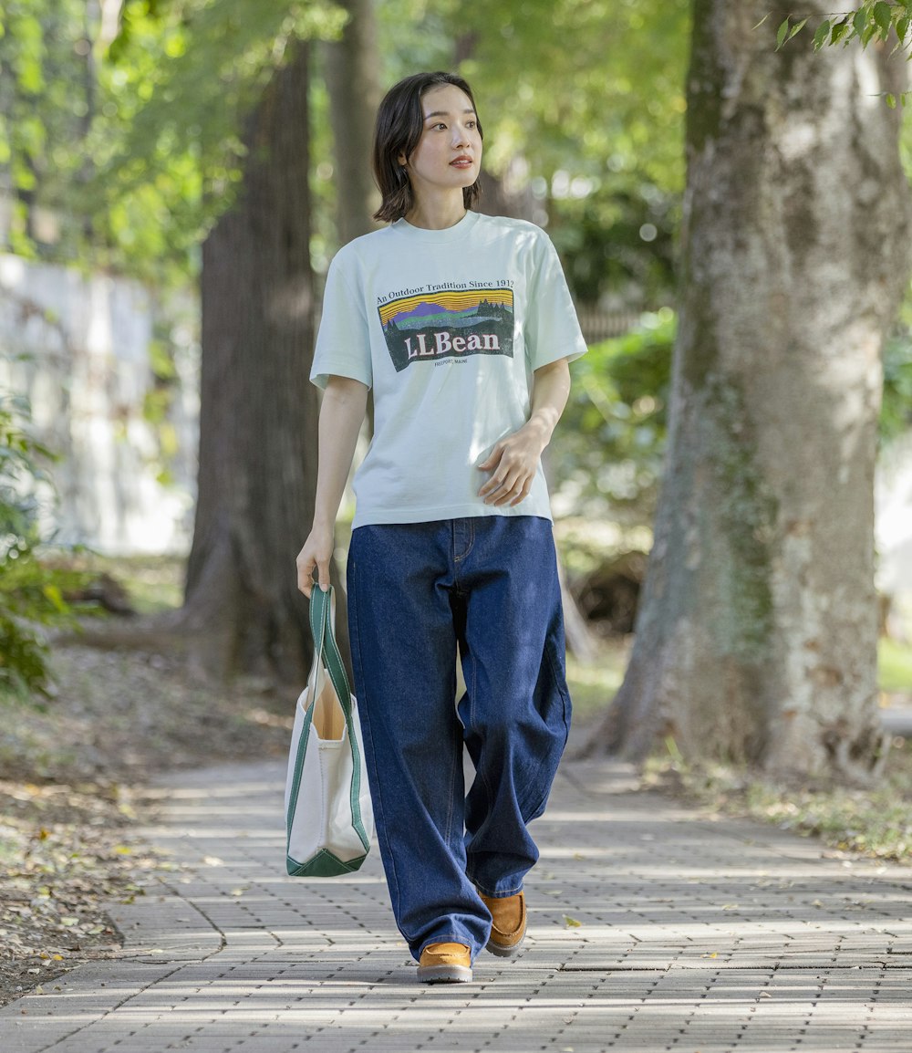L.L.Bean JAPAN EDITION Women's Morrill Short-Sleeve Katahdin Logo Tee