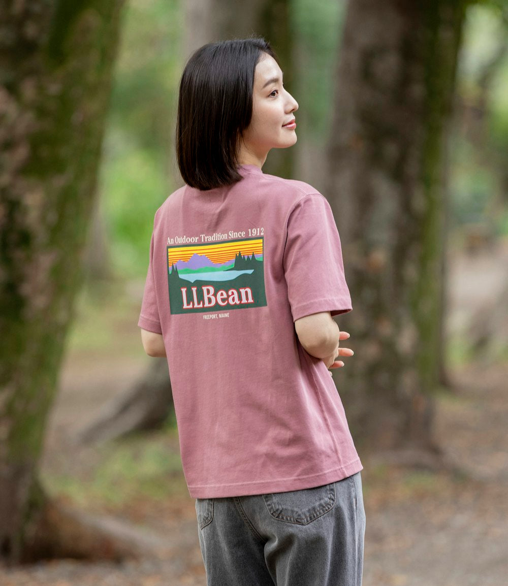 L.L.Bean JAPAN EDITION Women's Morrill Back Katahdin Short-Sleeve Tee