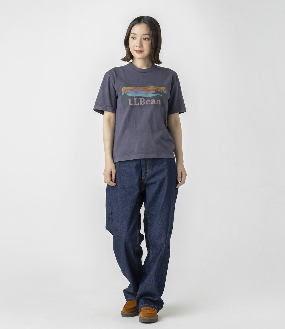 L.L.Bean JAPAN EDITION Women's Morrill Short-Sleeve Katahdin Logo Tee