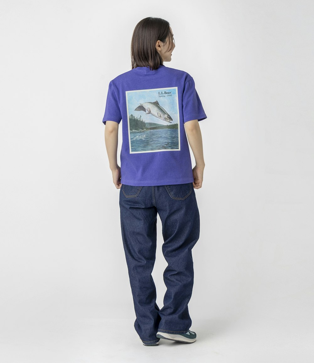 L.L.Bean JAPAN EDITION Women's Bean's 1980 Short-Sleeve Catalog Trout Tee