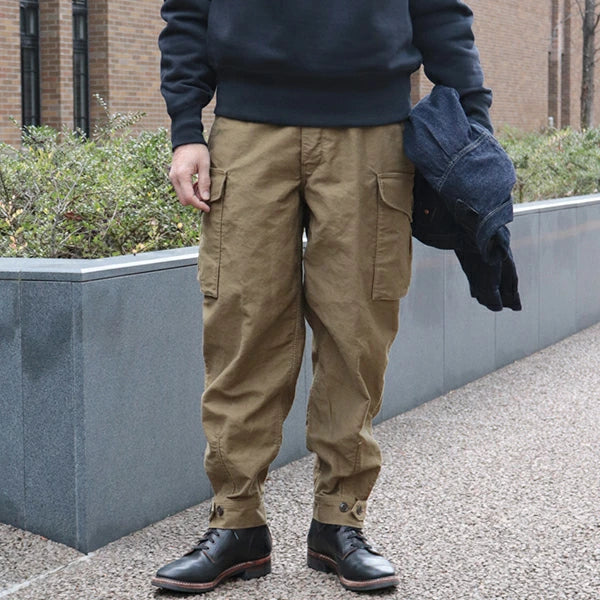 FREEWHEELERS GROUND CREW TROUSERS MILITARY MOLESKIN