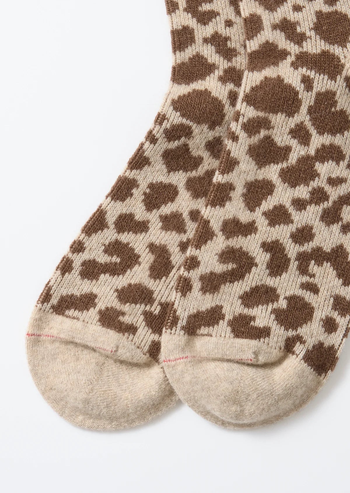 RoToTo LEOPARD PATTERN MERINO SOCKS