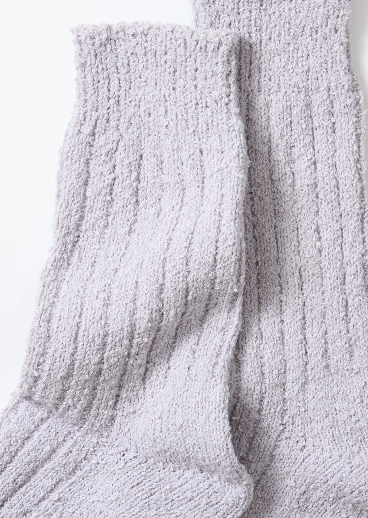 RoToTo RECYCLED COTTON BOUCLE CREW SOCKS