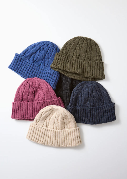 RoToTo WASHABLE MERINO CABLE WATCH CAP