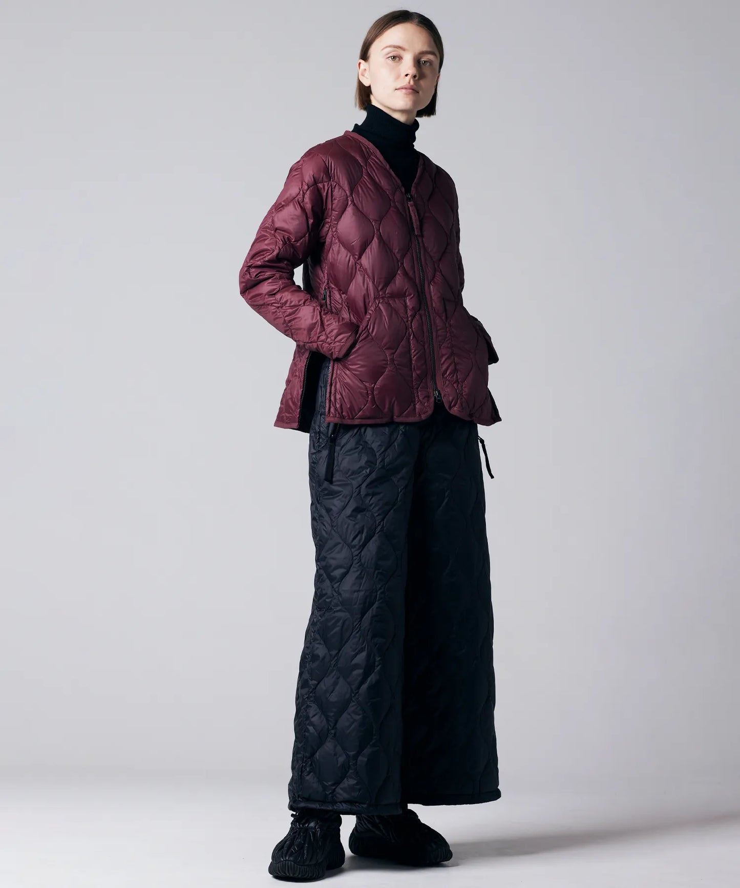 TAION MILITARY V NECK W-ZIP DOWN JKT (SOFT SHELL)