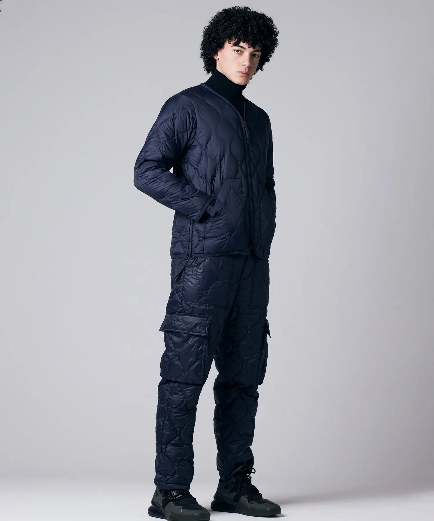 TAION MILITARY V NECK W-ZIP DOWN JKT (SOFT SHELL)