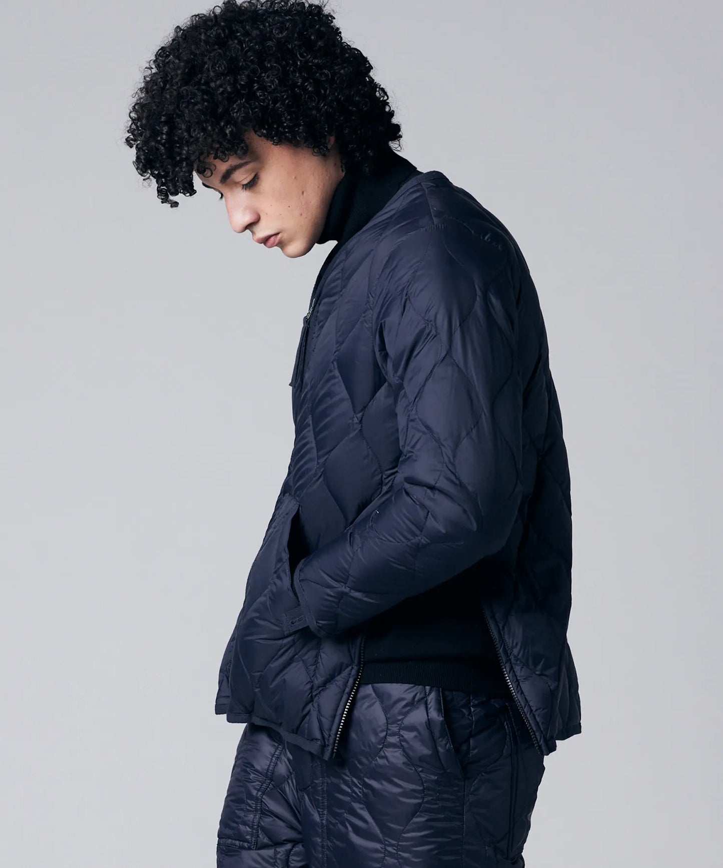 TAION MILITARY V NECK W-ZIP DOWN JKT (SOFT SHELL)