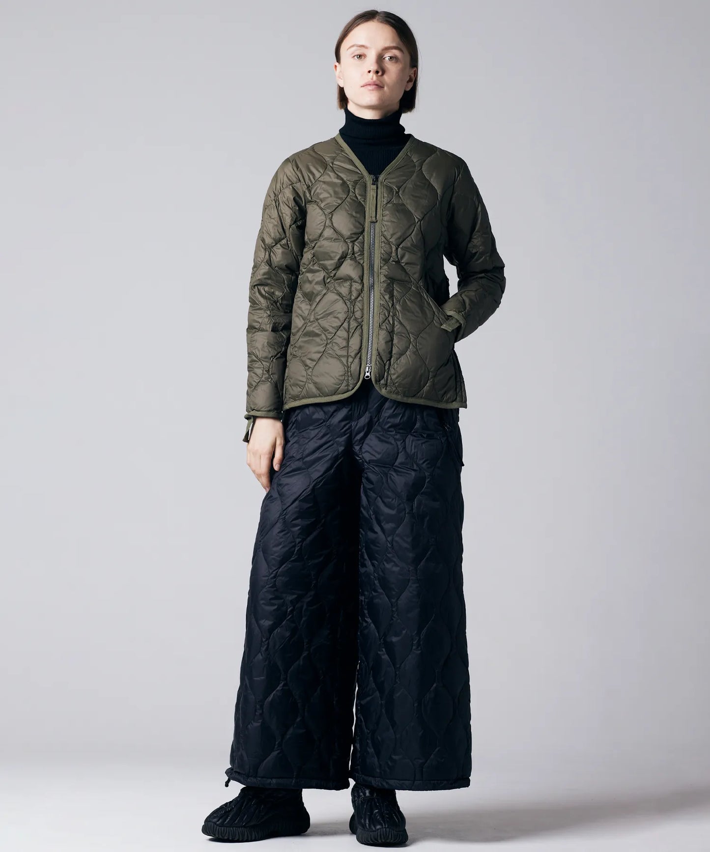 TAION MILITARY V NECK W-ZIP DOWN JKT (SOFT SHELL)