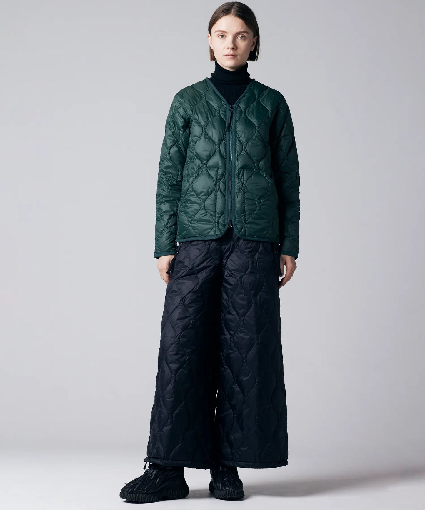 TAION MILITARY V NECK W-ZIP DOWN JKT (SOFT SHELL)