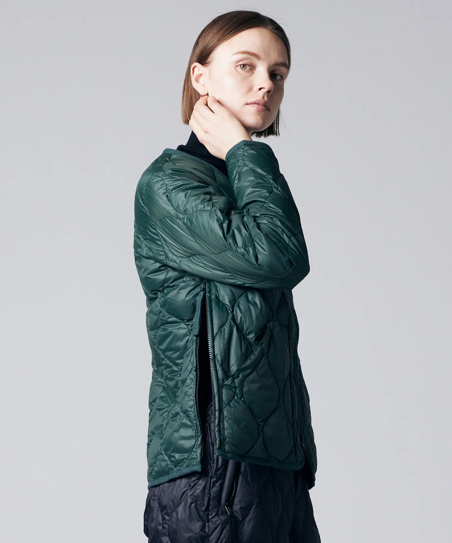 TAION MILITARY V NECK W-ZIP DOWN JKT (SOFT SHELL)