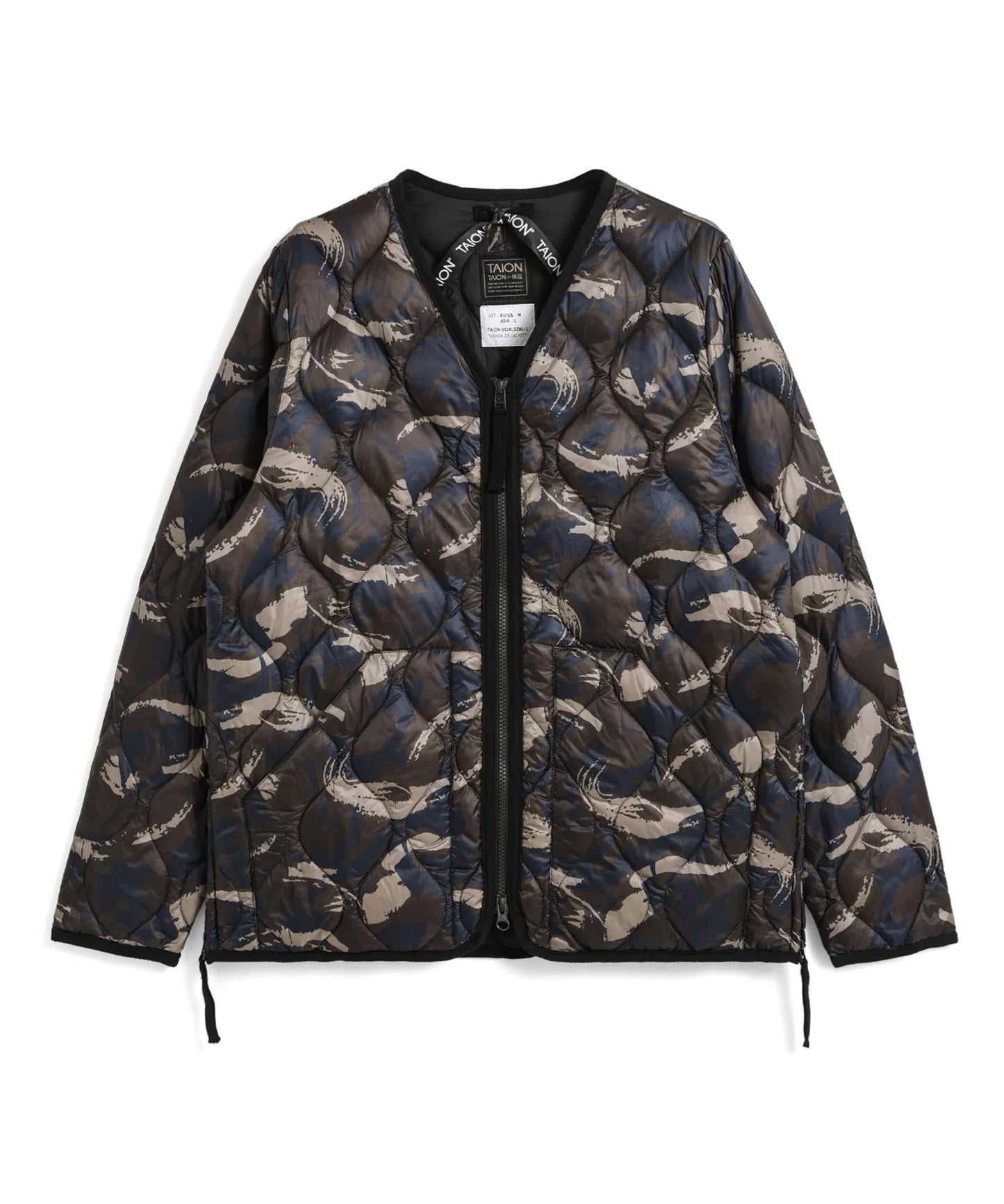 TAION MILITARY V NECK W-ZIP DOWN JKT (SOFT SHELL)