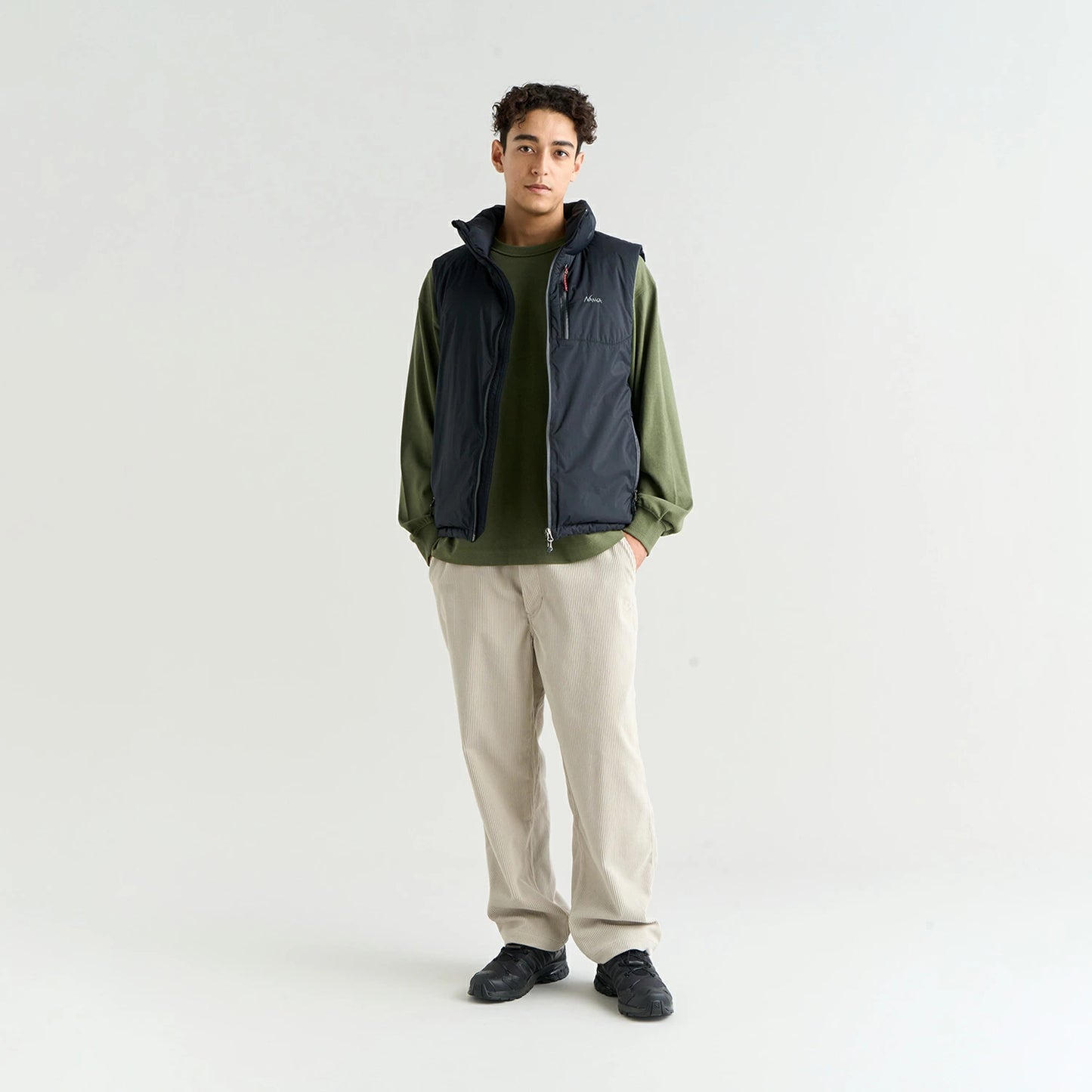 NANGA AURORA TEX STAND COLLAR DOWN VEST