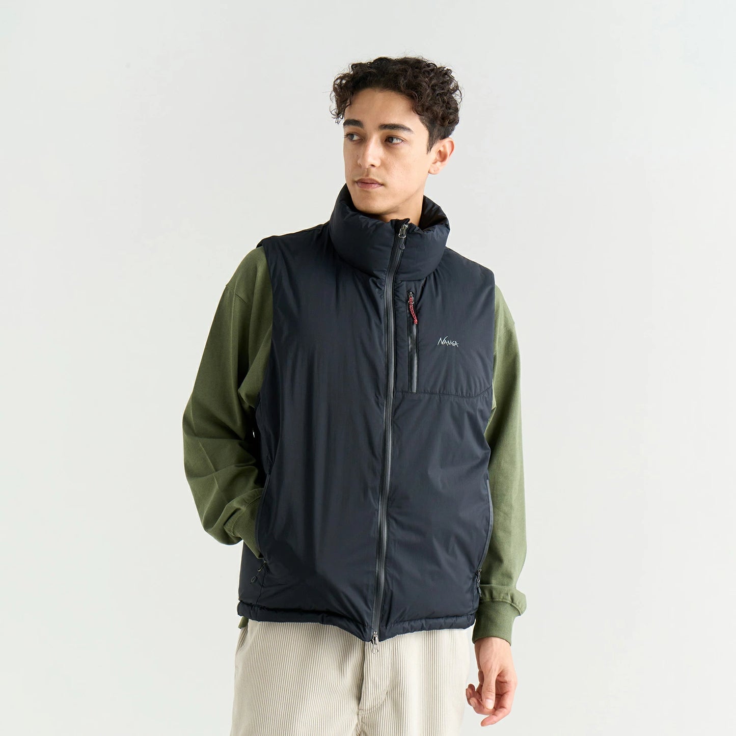 NANGA AURORA TEX STAND COLLAR DOWN VEST