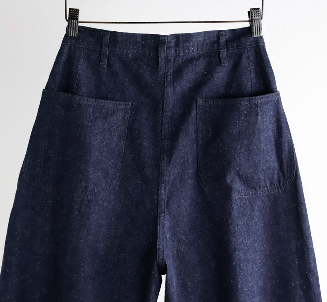 orSlow WIDE FIT US NAVY DENIM UTILITY PANTS ONE WASH