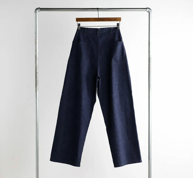 orSlow WIDE FIT US NAVY DENIM UTILITY PANTS ONE WASH