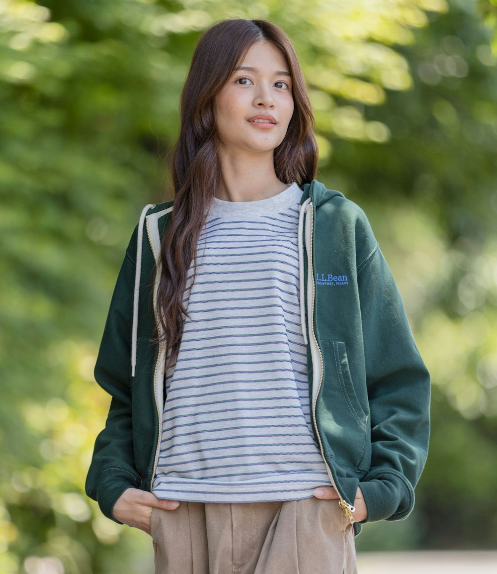 L.L.Bean JAPAN EDITION Women's Portage Full-Zip Hooded Sweatshirt
