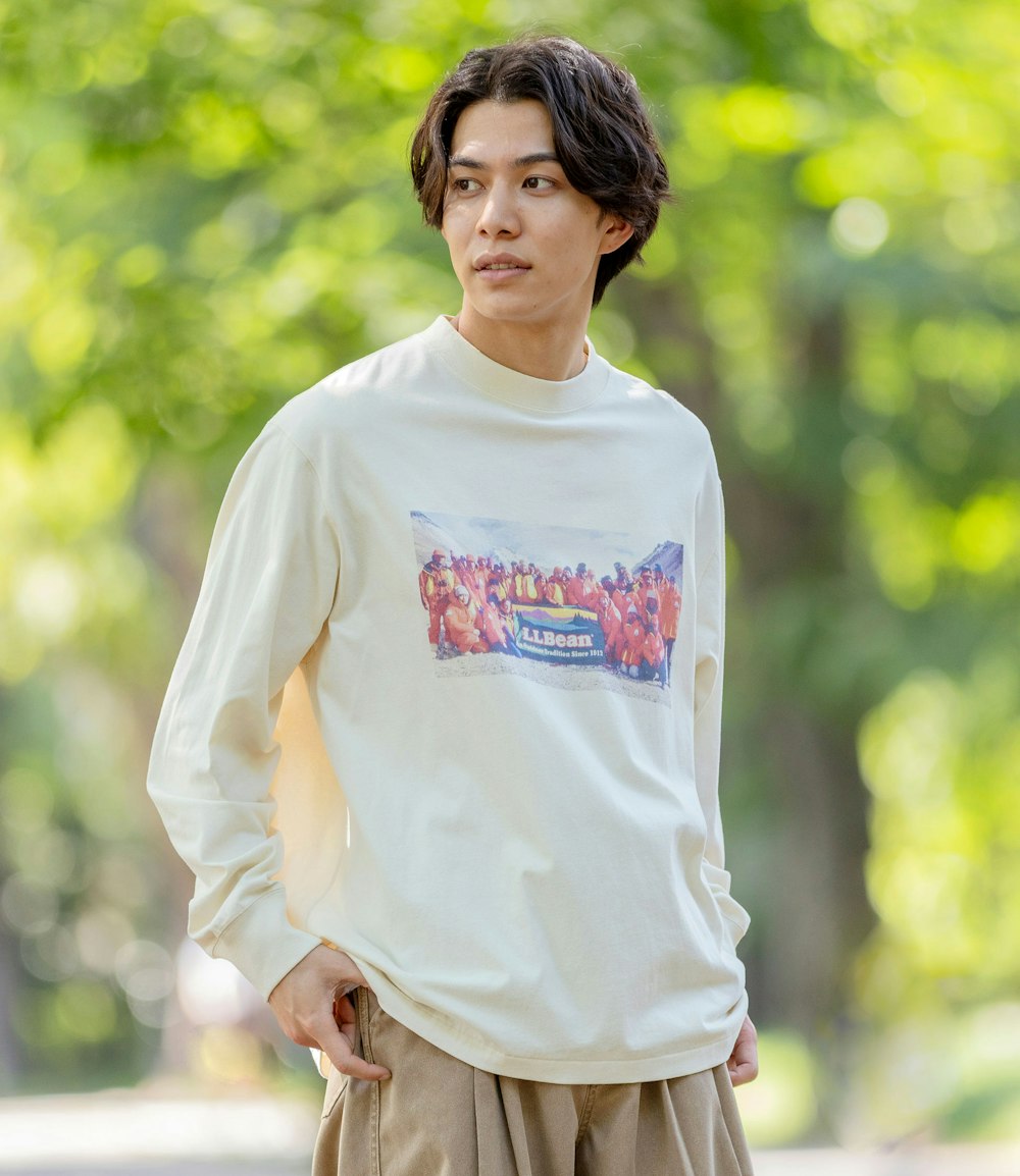 L.L.Bean JAPAN EDITION Eliot 1990 Peace Climb Long-Sleeve Tee