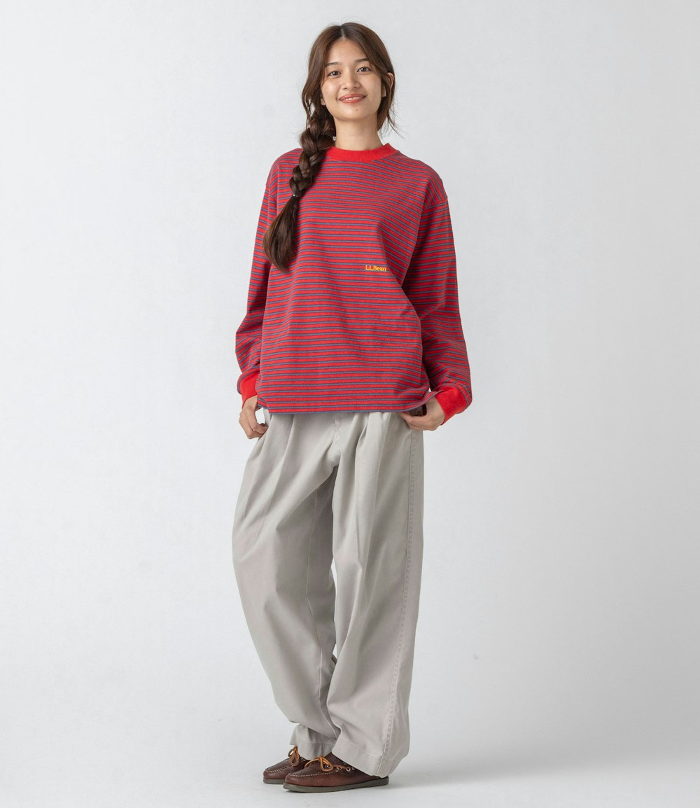 L.L.Bean JAPAN EDITION Women's Union Long-Sleeve Stripe Tee