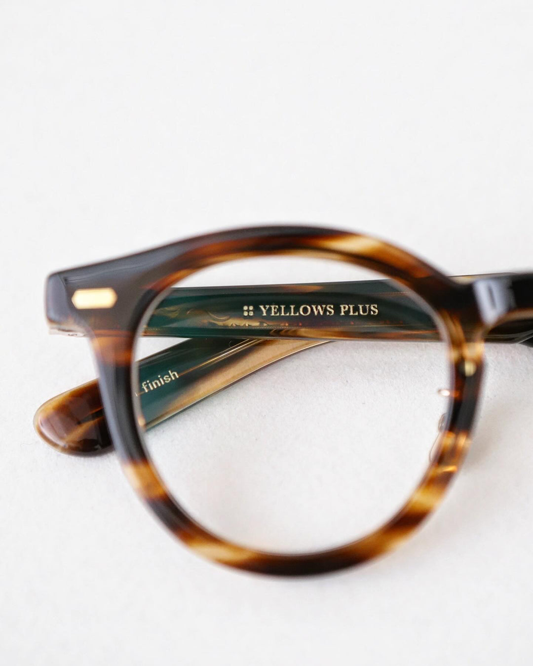 YELLOWS PLUS ELTON EYEGLASS FRAME Amber Mix/Gold