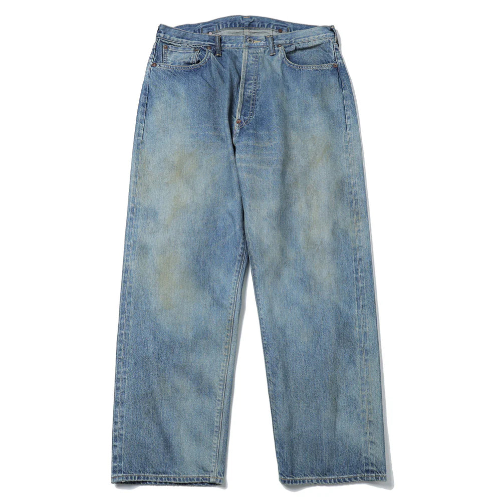 A.PRESSE No.37 Washed Wide Denim Pants (INDIGO)