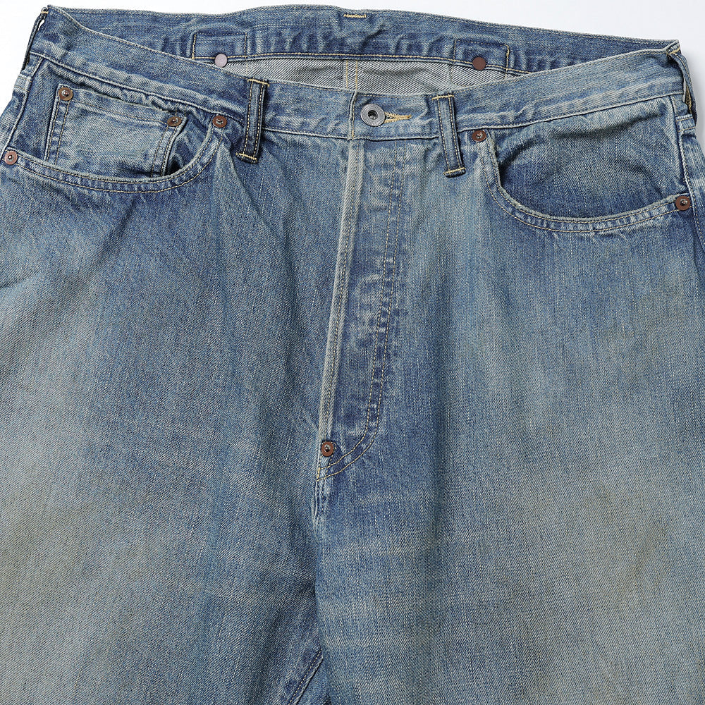 A.PRESSE No.37 Washed Wide Denim Pants (INDIGO)