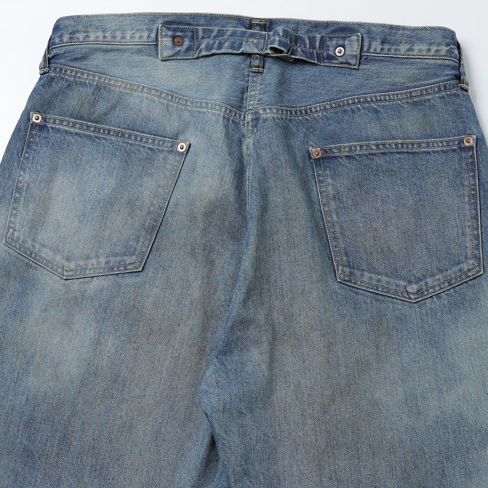 A.PRESSE No.37 Washed Wide Denim Pants (INDIGO)