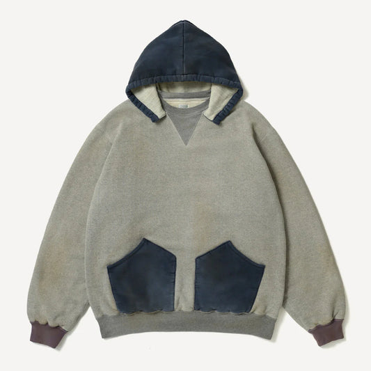 A.PRESSE Vintage Attached Hood Sweat Parka