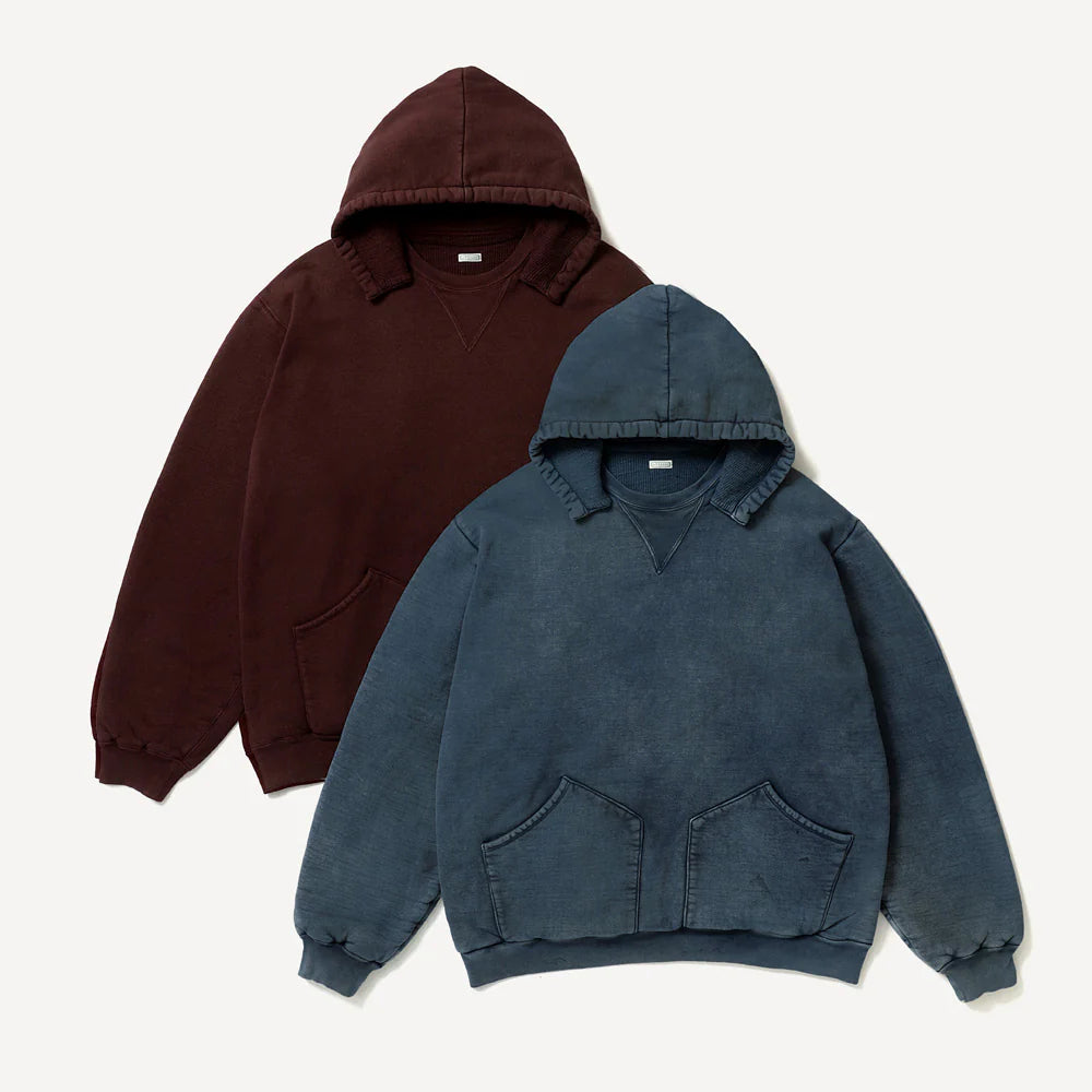 A.PRESSE Vintage Attached Hood Sweat Parka