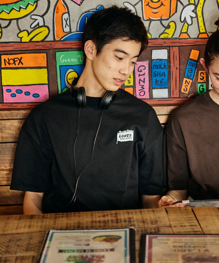 Burger Factory x FREAK'S STORE Burger Factory Special Big Silhouette Back Print Crew Neck T-shirt
