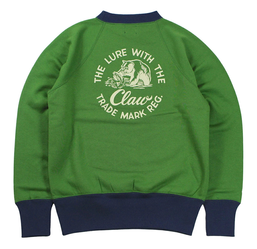 FREEWHEELERS & CO. "THE LURE WITH THE CLAW" RAGLAN SLEEVE SWEAT SHIRT