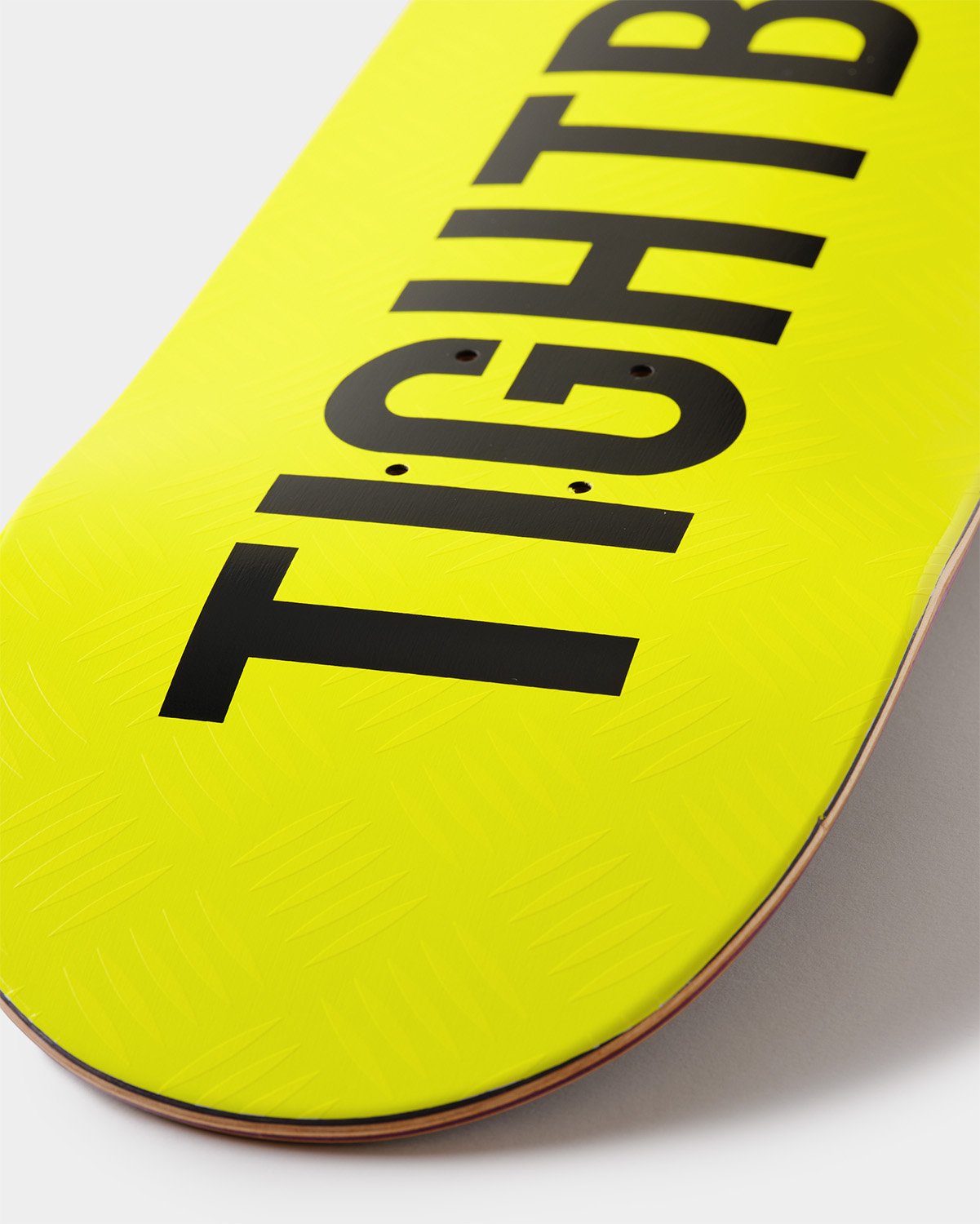 TIGHTBOOTH LOGO SKATEBOARD SAFETY YELLOW / BLACK – unexpected store