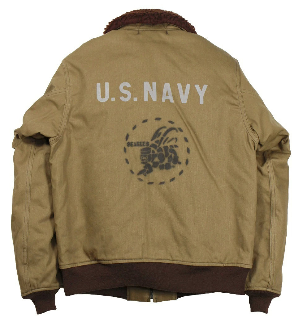 FREEWHEELERS USN GROUND CREW JACKET "Construction Battalion"