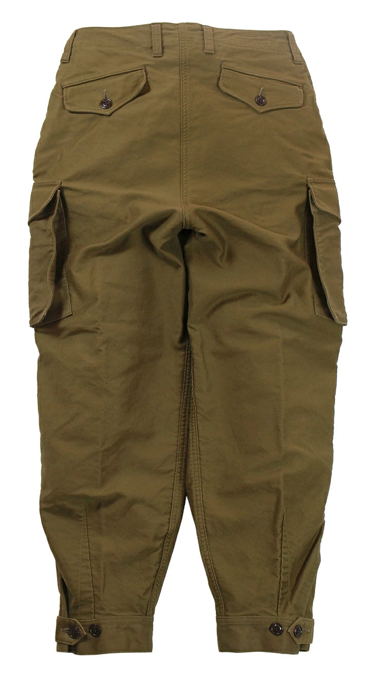FREEWHEELERS GROUND CREW TROUSERS MILITARY MOLESKIN