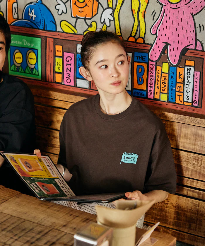 Burger Factory x FREAK'S STORE Burger Factory Special Big Silhouette Back Print Crew Neck T-shirt