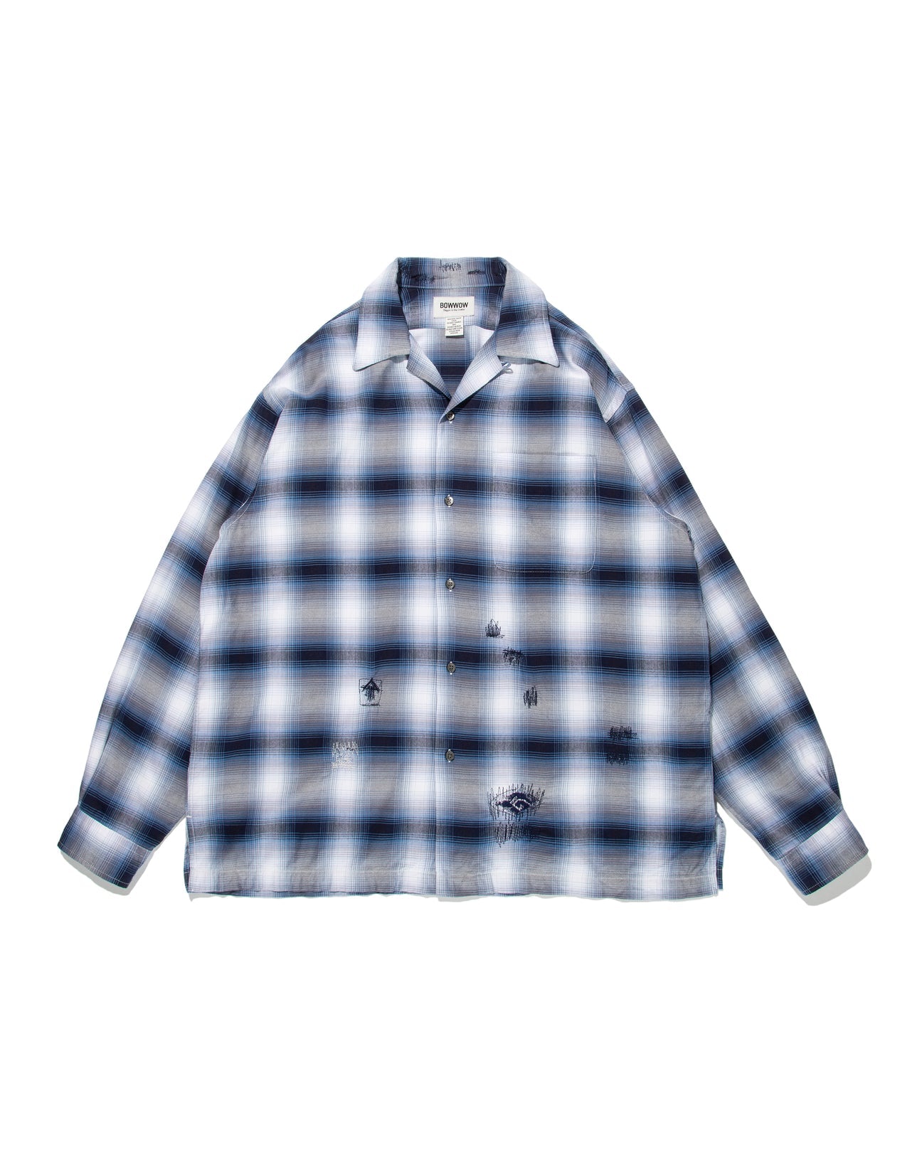 BOW WOW RAYON CHECK SHIRTS REPAIRED