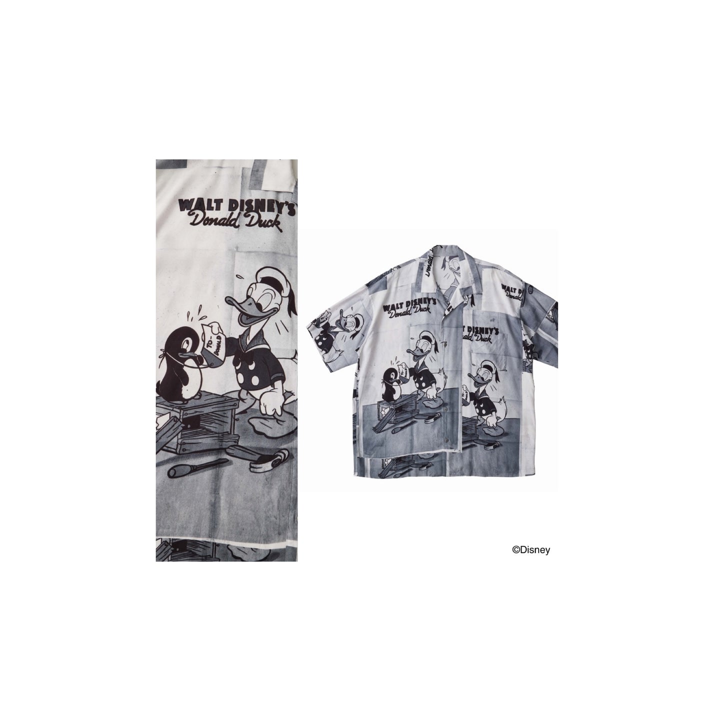 Porter Classic DISNEY V/P PC ALOHA COLLECTION ALOHA SHIRT / DONALD DUCK